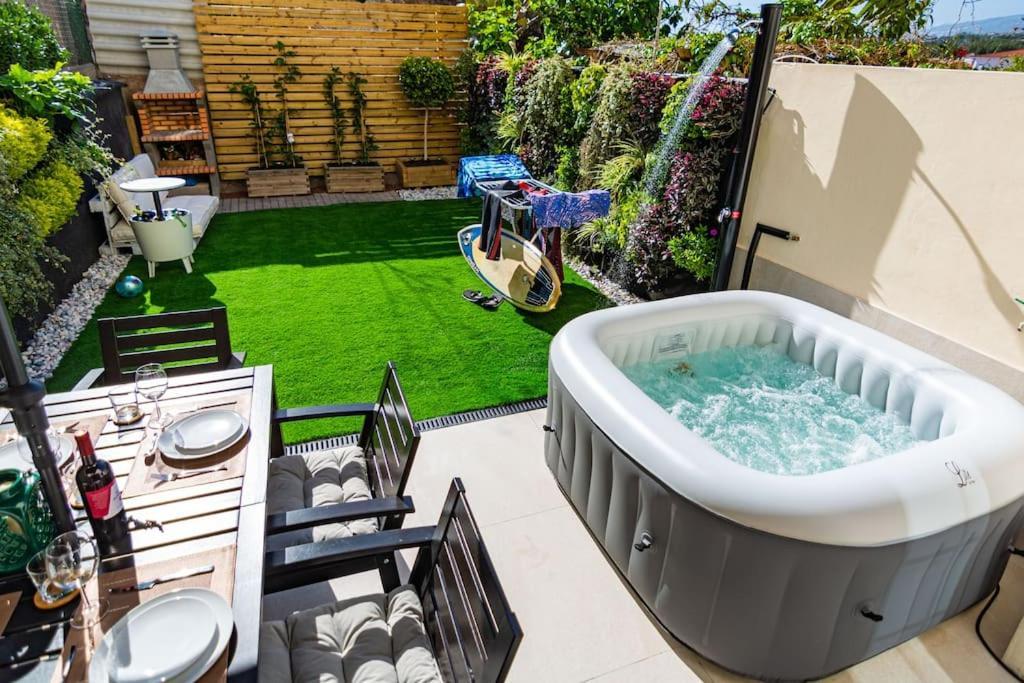 Relaxing Garden Los Cristianos Con Jacuzzi Y Barbacoa Arona  Dış mekan fotoğraf